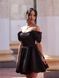 Black Off-The-Shoulder Mini Dress (XS, black)