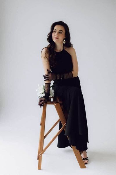 Black Sleeveless Maxi Dress with Cut Out Back (S, black)