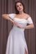 Довга біла вечірня сукня на короткий рукав (L, Білий) TVD-40-406-371 фото 1