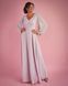 Long, floor-length purple chiffon evening dress (L/XL)