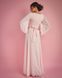 Long, floor-length purple chiffon evening dress (L/XL)
