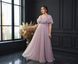 Purple Chiffon A-Line Maxi Dress (XL/XXL, purple)