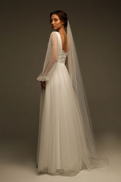 Floor Length V-Neck Chiffon Maxi Dress (XL/XXL, off white)