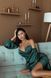 Green Satin Sheath Maxi Dress with Sweetheart Neckline and High Slit (XS/S, green)