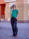 Classic Wide Women's Black Striped Pants (S, black)