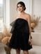 Mini Black Butterfly Sleeve Dress (M, black)