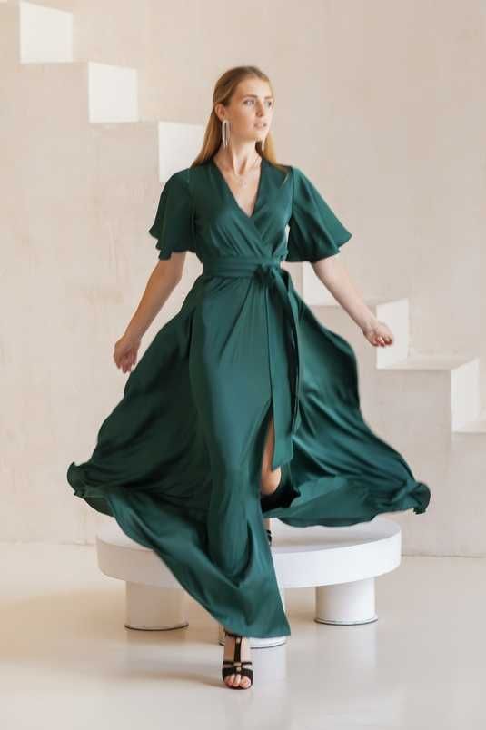 aje pleated ruffle mini dress halter Palladium Ruffled CJNSHLWL00200-Green-XXL main image 1