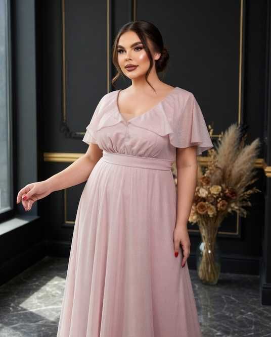 powder pink color dress Joanna Andraos POWDER PINK CORSET DRAPED GOWN