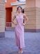 Довга пряма сукня (S, Рожевий) DEV-40-224-453 фото 5