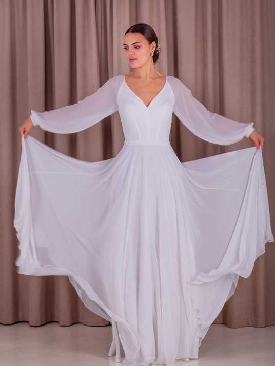 long sleeve silk chiffon maxi dress Maxi Chiffon Dress, Long Sleeve Dress, Women Maxi Dress, Purple Maxi Dress, Chiffon  Dress, Boho Dress, Evening Dress, Plus Size Clothing